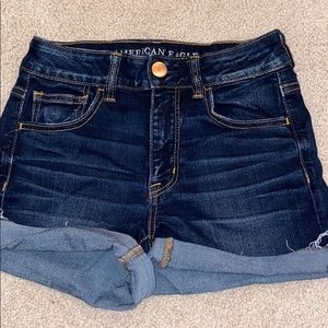American eagle hi-rise shortie shorts !